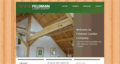 Desktop Screenshot of feldmanlumberco.com