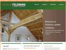 Tablet Screenshot of feldmanlumberco.com